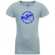 McKinley School NEXT LEVEL Girls T Shirt - GREY