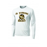 WH Ice Hockey SPORT TEK Long Sleeve Dri Fit T Shirt - WHITE