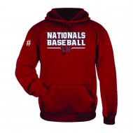 Long Hill Nationals BADGER Performance Hoodie - RED