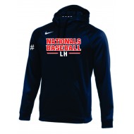 Long Hill Nationals NIKE Therma Hoodie - NAVY