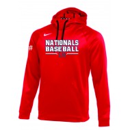 Long Hill Nationals NIKE Therma Hoodie - RED