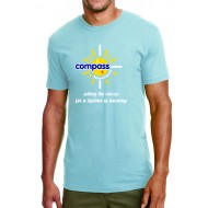 Compass Schoolhouse NEXT LEVEL T Shirt - STONEWASH DENIM