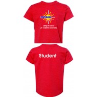 Compass Schoolhouse BELLA CANVAS T Shirt 'Student'- RED