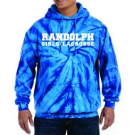 Randolph HS Girls Lax TIE DYE Hooded Sweatshirt
