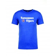 Tamaques School NEXT LEVEL Triblend T Shirt ROYAL - TAMAQUES TIGERS