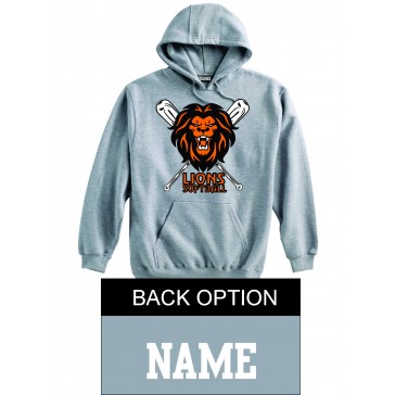 Lions Softball PENNANT Hooded Sweatshirt - GREY