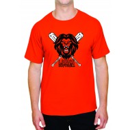 Lions Softball GILDAN T Shirt - ORANGE