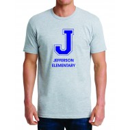 Jefferson School NEXT LEVEL T Shirt - GREY