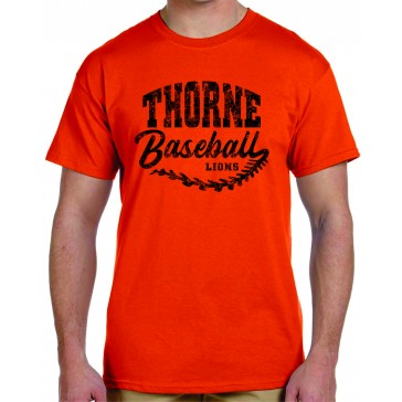 THORNE BASEBALL Gildan T Shirt - Orange