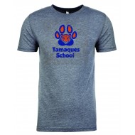 Tamaques School NEXT LEVEL Triblend T Shirt GREY - TAMAQUES