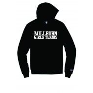 Millburn HS Tennis CHAMPION Hooded Sweatshirt - BLACK