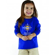 Compass Schoolhouse RABBIT SKINS Toddler Long Sleeve T Shirt - ROYAL