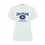 Chatham HS Ice Hockey BADGER Womens B Core T - WHITE