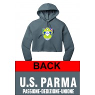 US Parma BELLA CAVAS Cropped Hoodie - STORM