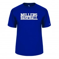 Millers Baseball BADGER B Core T Shirt - ROYAL