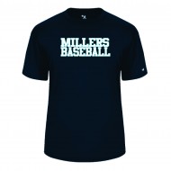 Millers Baseball BADGER B Core T Shirt - NAVY