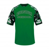 Evergreen BADGER Camo T Shirt