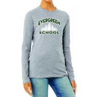 Evergreen BELLA CANVAS Ladies Long Sleeve T Shirt