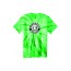 Evergreen TIE DYE T Shirt - KELLY GREEN TIE DYE