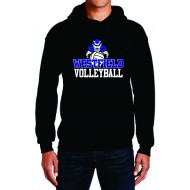 Westfield HS Volleyball CHAMPION Hooded Sweatshirt - DEVIL LOGO