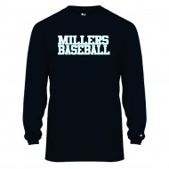 Millers Baseball BADGER B Core Long Sleeve T Shirt 