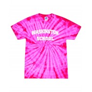 Washington School TIE DYE Spyder T shirt - PINK