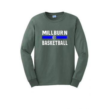 Millburn HS Basketball GILDAN Long Sleeve T Shirt
