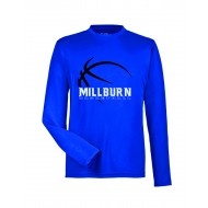 Millburn HS Basketball TEAM Poly Long Sleeve T