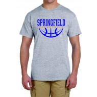 Springfield Basketball GILDAN T Shirt - GREY