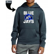 MLL Blue Jays SPORT TEK Dri Fit Hooded Sweatshirt - GREY