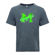 Mcginn School NEXT LEVEL Triblend T Shirt - GREEN TIE DYE LOGO