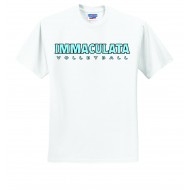Immaculata Volleyball JERZEES DriPower T Shirt - WHITE
