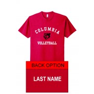 Columbia HS Volleyball NEXT LEVEL T Shirt - RED