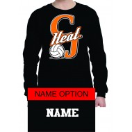 CJ Heat GILDAN Long Sleeve T Shirt - BLACK