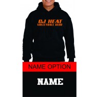 CJ Heat GILDAN Hooded Sweatshirt - BLACK W/ 1 COLOR