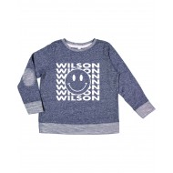 Wilson LAT French Terry Crewneck Sweatshirt - NAVY