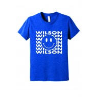 Wilson BELLA CANVAS T Shirt ROYAL - SMILEY