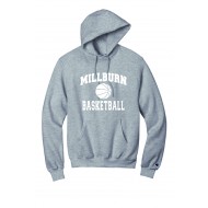 Millburn HS Basketball CHAMPION Hooded Sweatshirt - GREY
