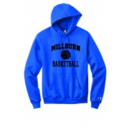 Millburn HS Basketball CHAMPION Hooded Sweatshirt - ROYAL