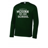 Mcginn SPORT TEK Long Sleeve Performance T - GREEN