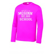 Mcginn SPORT TEK Long Sleeve Performance T - PINK