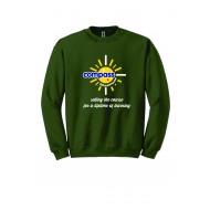 Compass Schoolhouse GILDAN Crew Sweatshirt - MILITARY GREEN