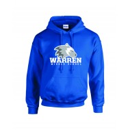 Warren Middle School GILDAN Hooded Sweatshirt ROYAL - PE APPROVED