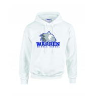 Warren Middle School GILDAN Hooded Sweatshirt WHITE - PE APPROVED