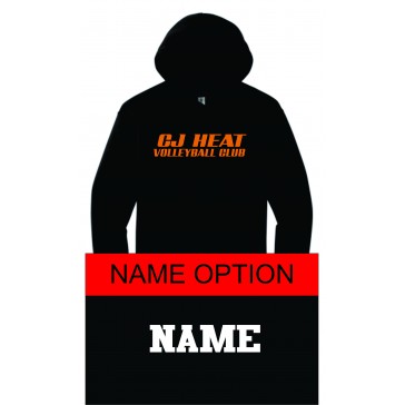 CJ Heat GILDAN Hooded Sweatshirt - BLACK W/ 1 COLOR