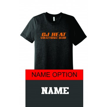 CJ Heat BELLA CANVAS Triblend T - CHARCOAL W/ 1 COLOR