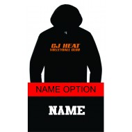CJ Heat GILDAN Hooded Sweatshirt - BLACK W/ 1 COLOR