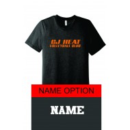CJ Heat BELLA CANVAS Triblend T - CHARCOAL W/ 1 COLOR