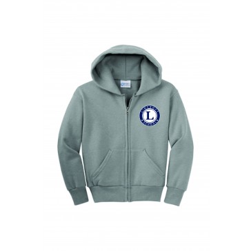Lincroft School PORT & COMPANY Full Zip Hoodie - GREY