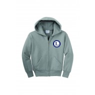 Lincroft School PORT & COMPANY Full Zip Hoodie - GREY